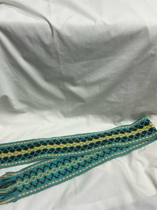 Handcrafted Accessories - Handwoven Belt Strap 4’ Length Handcrafted Vintage Reversible